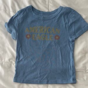 American Eagle Outfitters Blue Graphic Tee for Kids